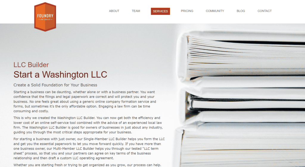 Foundry Law Group - registered agent service