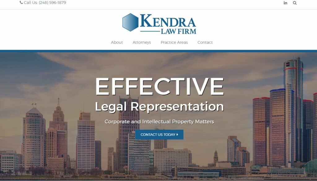 Kendra Law Firm registered agent service in Michigan