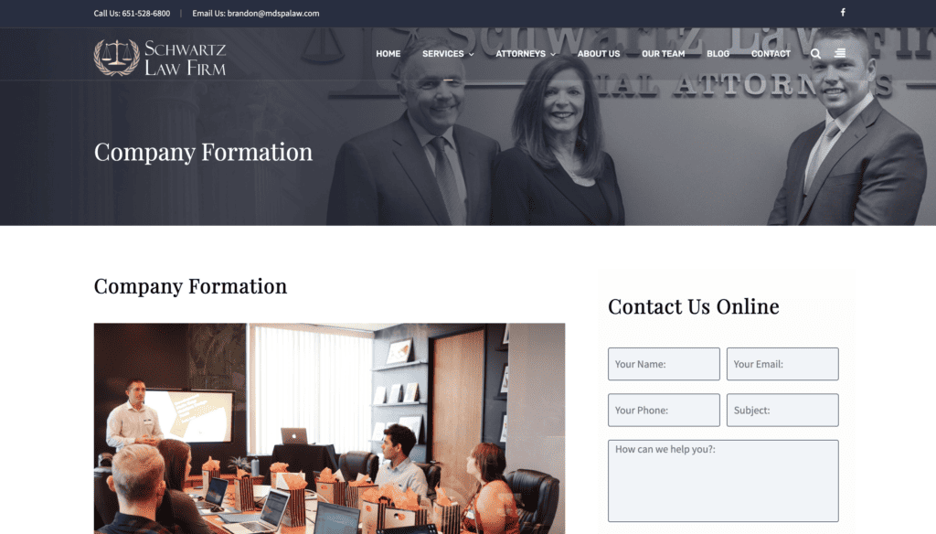 Schwartz Law Firm - registered agent service in wisconsin